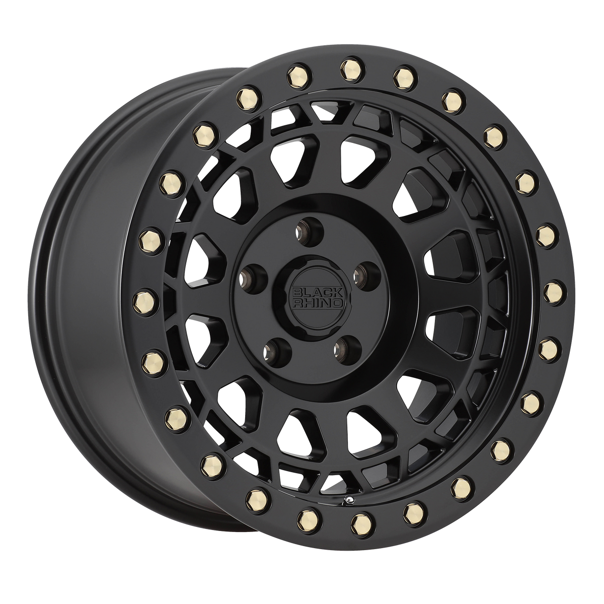 Black Rhino Hard Alloys - BR PRIMM 17X9 5X127 +0 71 M-BLK BRASS HW