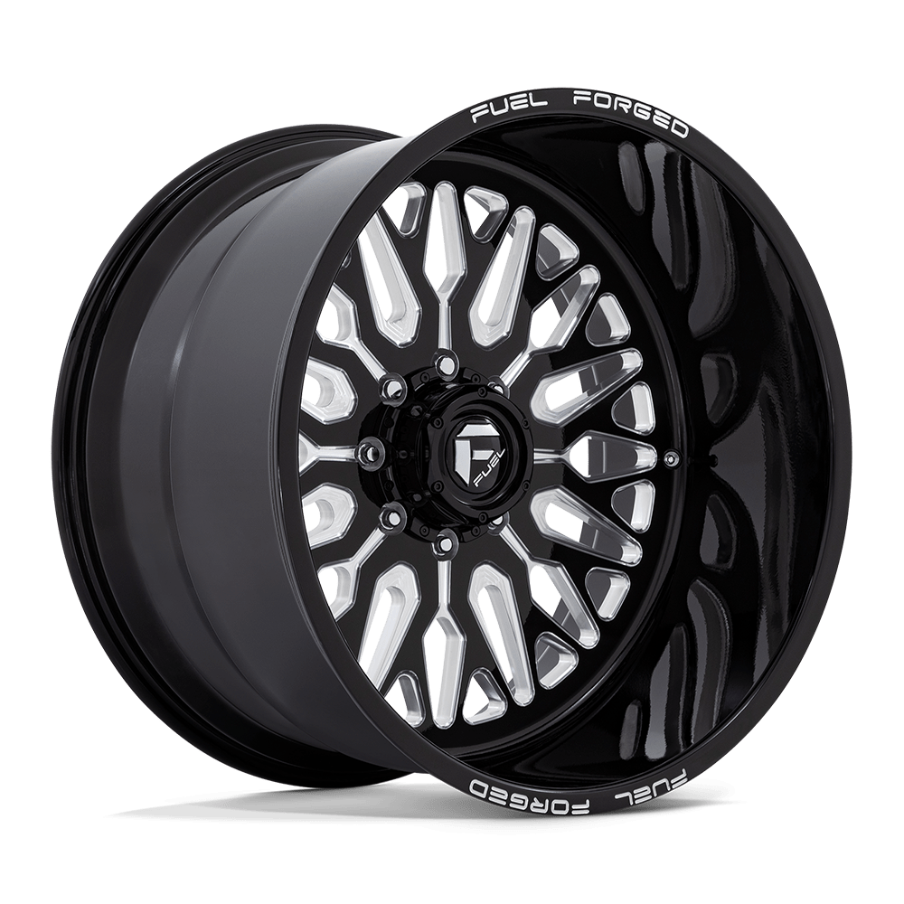 Fuel 1PC - FF109 DL 24X12 6X5.5 BLK/MILL -40