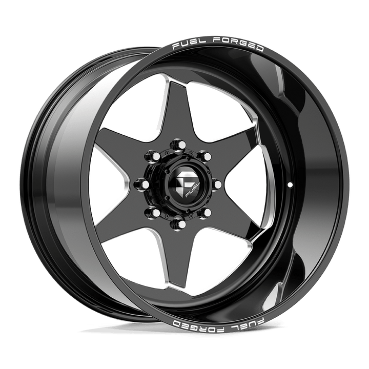 Fuel 1PC - FF115 DL 22X14 8X6.5 BLK/MILL RHT -72