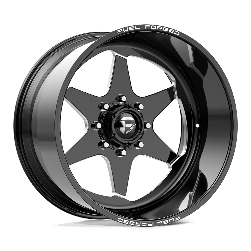 Fuel 1PC - FF115 DL 20X9 6X5.5 BLK/MILL LFT +0