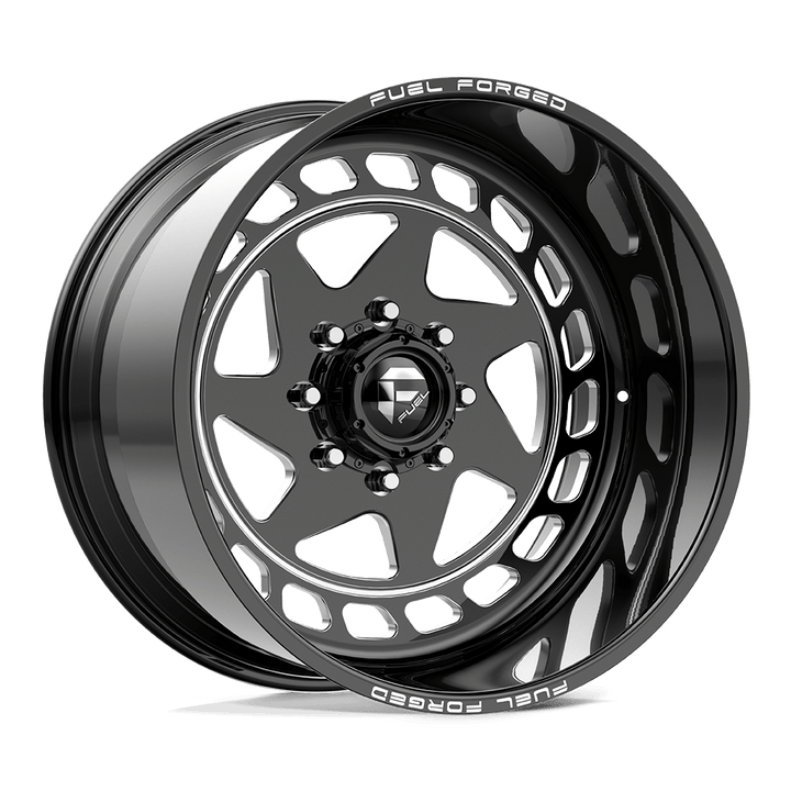 Fuel 1PC - FF117 DL 20X10 6X135 BLK/MILL RHT -25