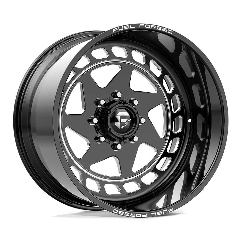 Fuel 1PC - FF117 DL 22X12 5X127 BLK/MILL RHT -40
