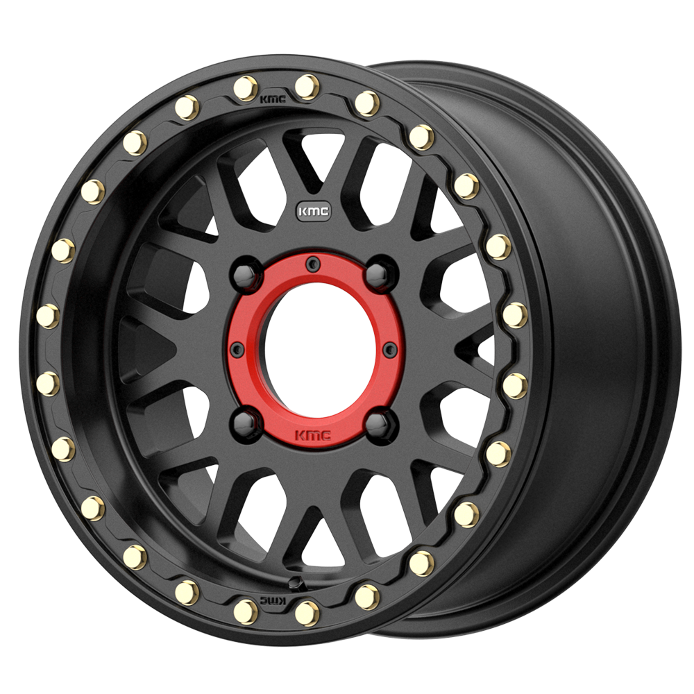 KMC Powersports - GRENADE UTV BL 15X6 5X4.5 S-BLK 38MM