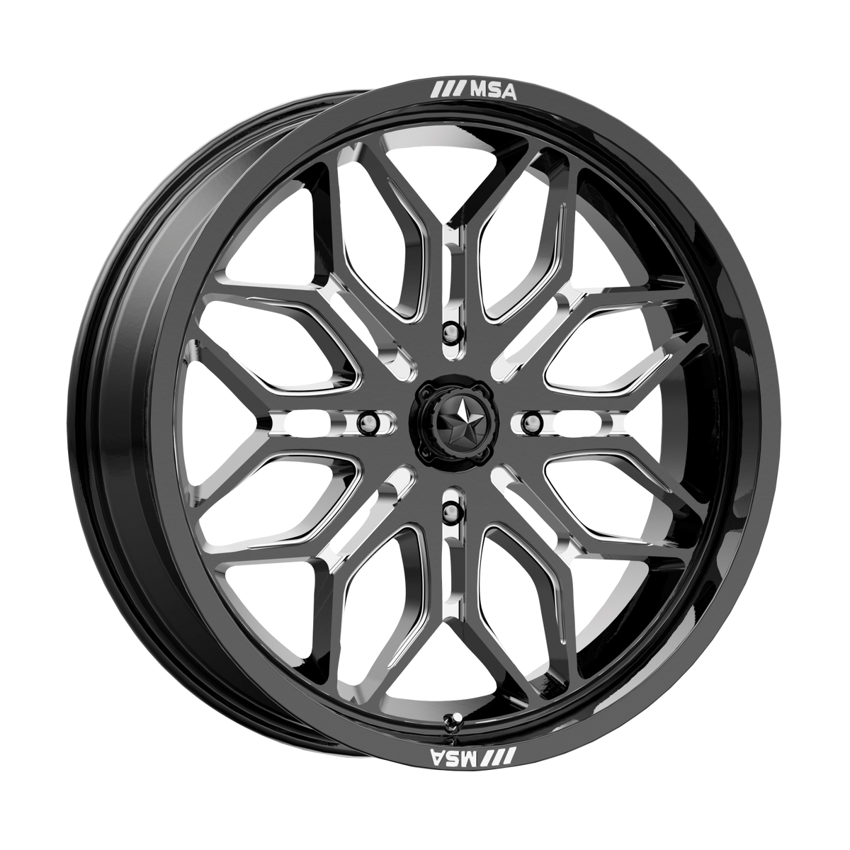 MSA Offroad Wheels - SNIPER UTV 24X7 4X137 96 G-BLK-MILL +10