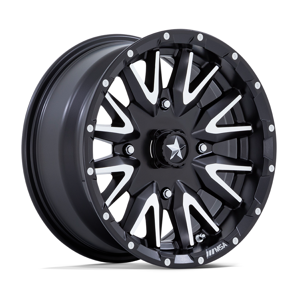 MSA Offroad Wheels - CREED UTV 14X7 4X110 86 +10 M-BLK MCH