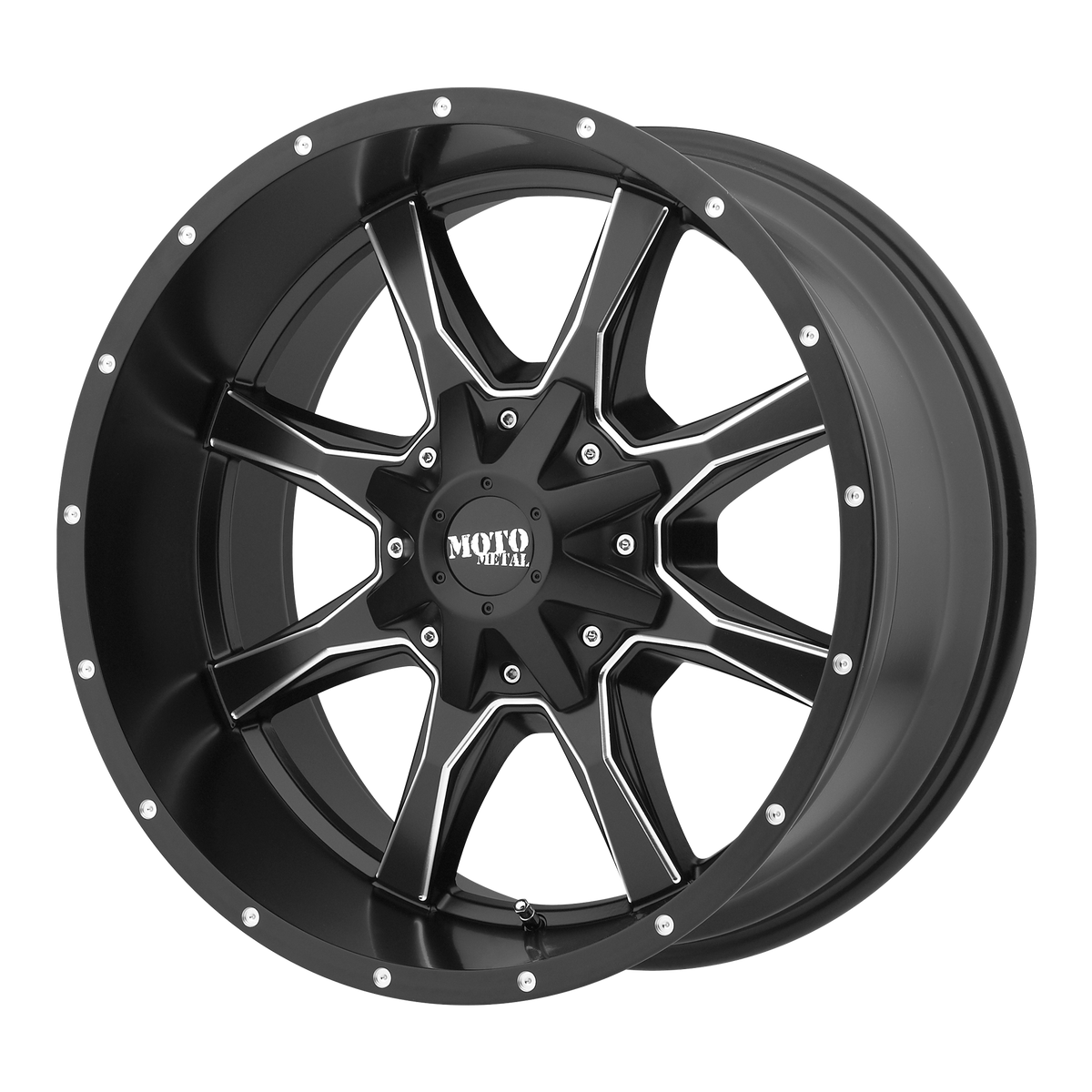 Moto Metal - MO970 20X9 5X5.0/5.5 SBLK-MIL ORANGE +18
