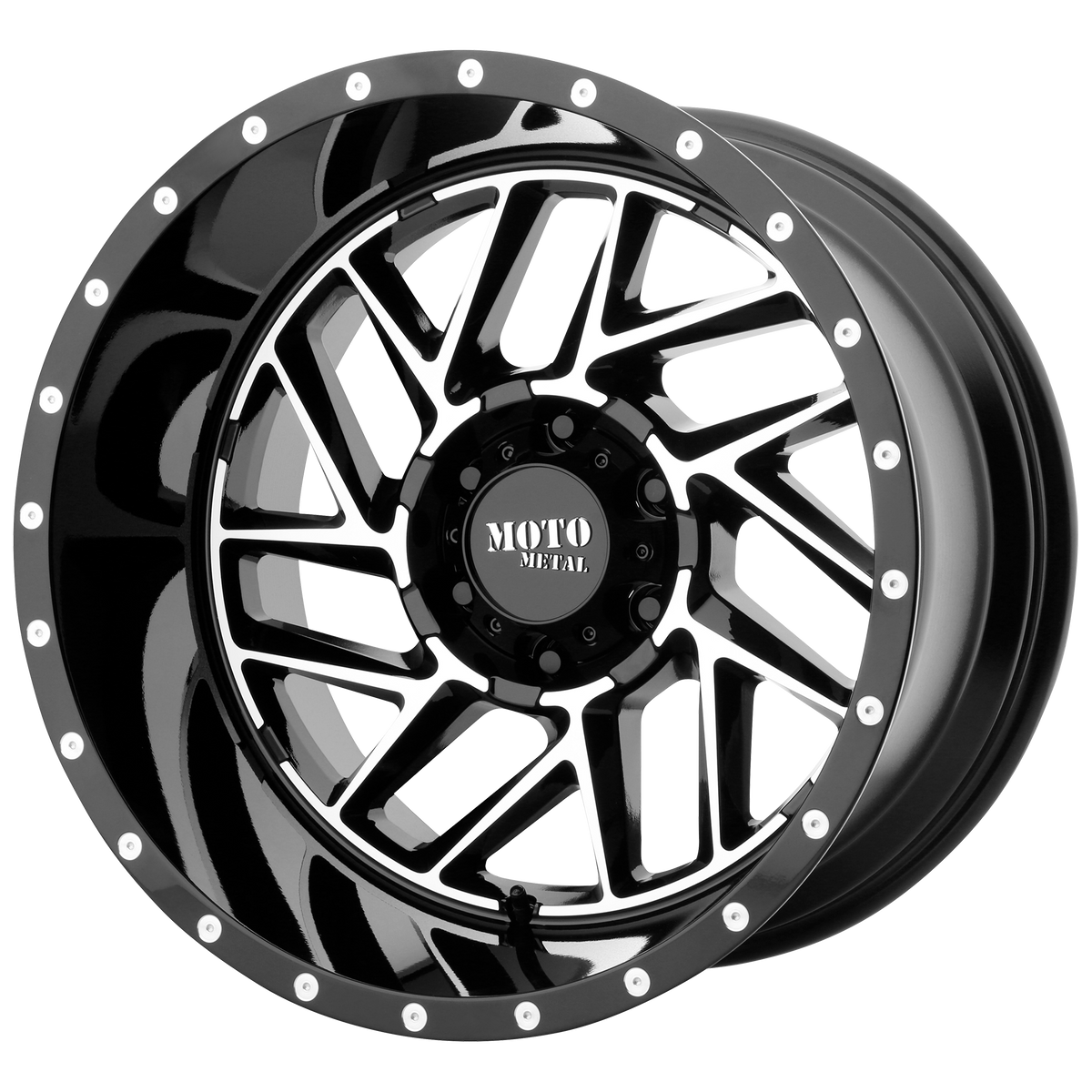 Moto Metal - MO985 22X10 8X6.5 GOLD W/BLACK CAP -18MM