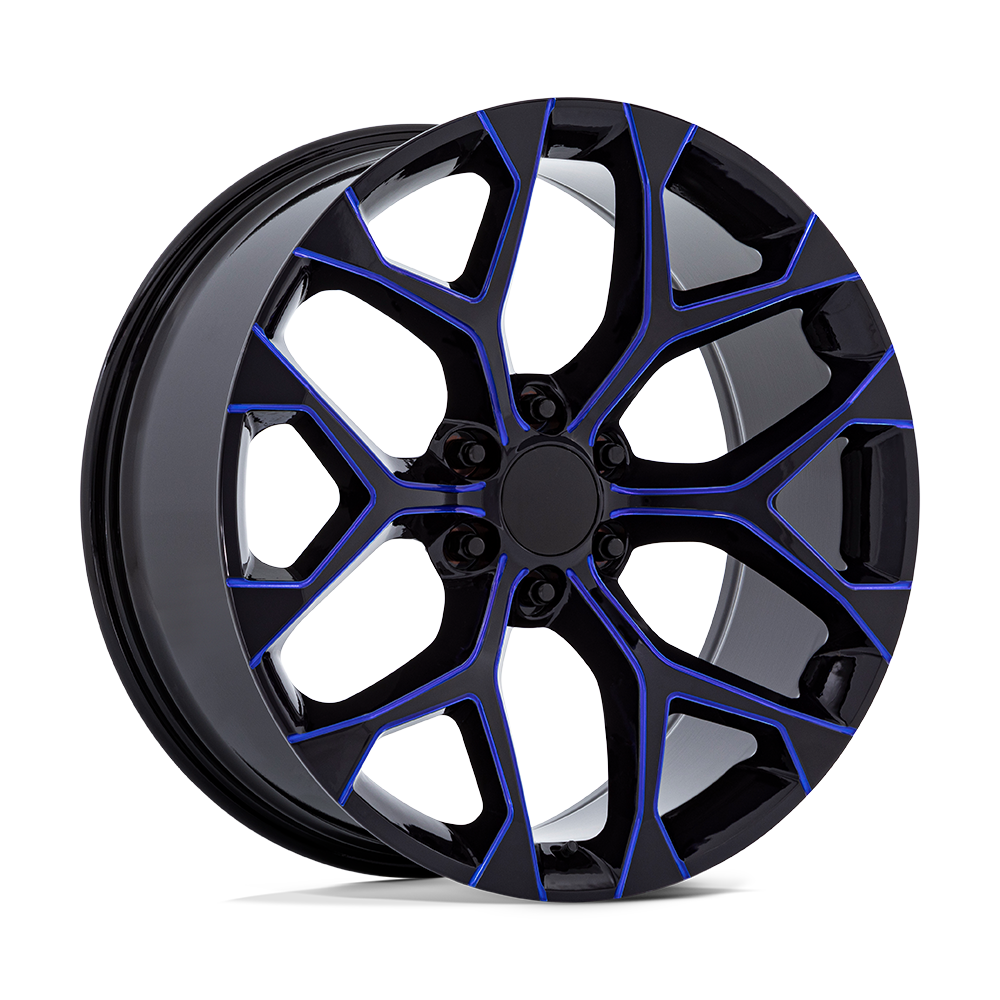 Performance Replicas - PR176 24X10 6X5.5 78 G-BLK BLUE-MILL +24
