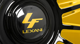 24" Lexani Wheels Lotus-XL Custom Yellow with Gloss Black Accents Rims