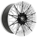 20" Lexani Wheels Newport-XL Custom White with Gloss Black Accents Rims