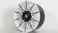 20" Lexani Wheels Newport-XL Custom White with Gloss Black Accents Rims