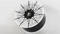 20" Lexani Wheels Newport-XL Custom White with Gloss Black Accents Rims