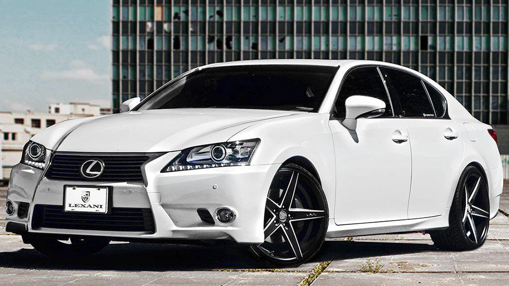 22" Lexani Wheels R-Four Black with CNC Accents Rims