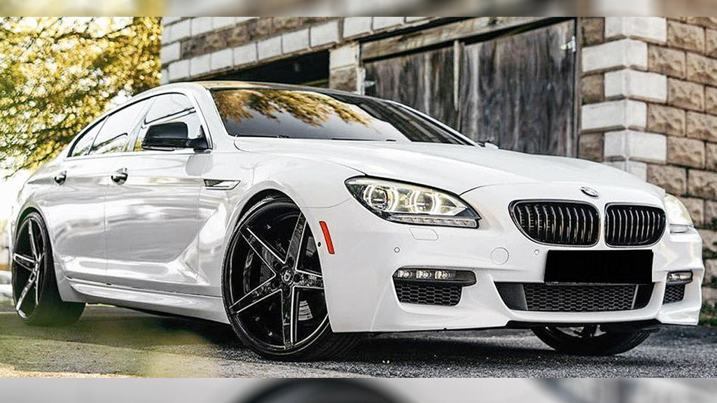 22" Lexani Wheels R-Four Black with CNC Accents Rims
