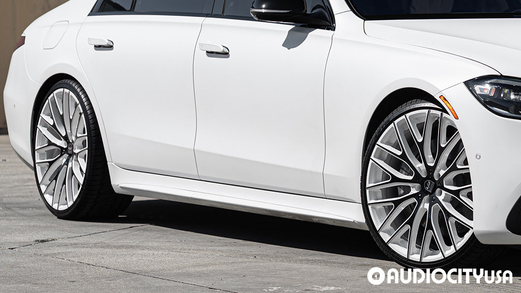 20" Lexani Wheels Valor Custom Gloss White with Black Face Rims