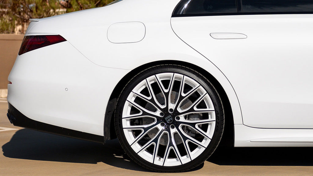 20" Lexani Wheels Valor Custom Gloss White with Black Face Rims