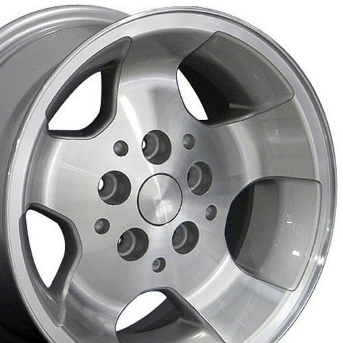 15" Replica JP08 fits Jeep Wrangler Silver