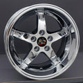17" Replica Wheel FR04 Fits Ford Mustang Cobra Rim Chrome Wheel