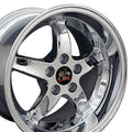 17" Replica Wheel FR04 Fits Ford Mustang Cobra Rim Chrome Wheel