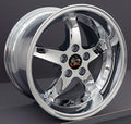 17" Replica Wheel FR04 Fits Ford Mustang Cobra Rim Chrome Wheel