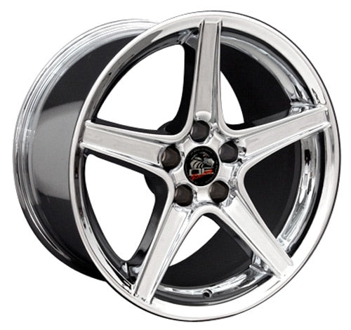 18" Replica FR06B fits Ford Mustang Saleen Chrome