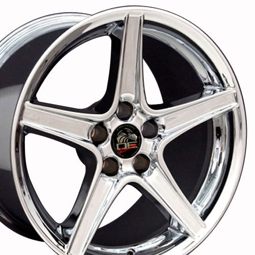 18" Replica FR06B fits Ford Mustang Saleen Chrome