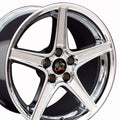 18" Replica FR06B fits Ford Mustang Saleen Chrome