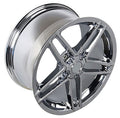 18" Replica CV07A fits Chevrolet Corvette C6 Z06 Chrome