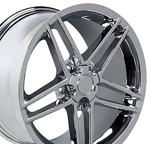 18" Replica CV07A fits Chevrolet Corvette C6 Z06 Chrome