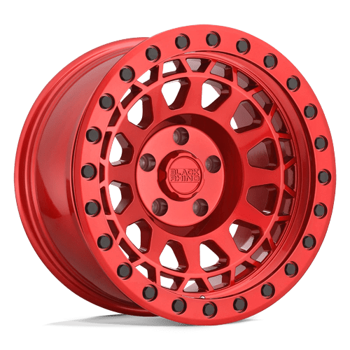 Black Rhino Hard Alloys - BR PRIMM 17X9 5X114 -18 71 CNDY RED BLK